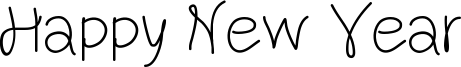 Happy New Year Font