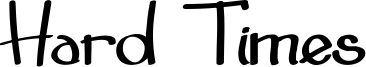 Hard Times Font