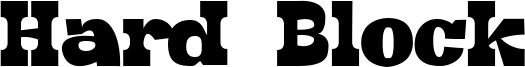 Hard Block Font