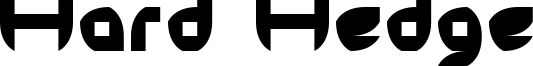 Hard Hedge Font