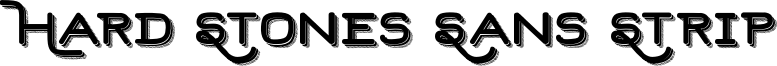 Hard Stones Sans Strip Font