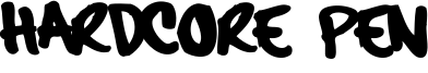 Hardcore Pen Font