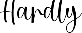 Hardly Font