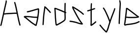 Hardstyle Font