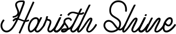 Haristh Shine Font