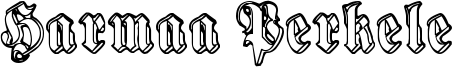Harmaa Perkele Font