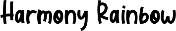 Harmony Rainbow Font