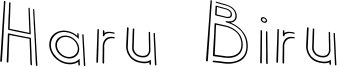 Haru Biru Font