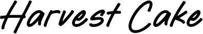 Harvest Cake Font
