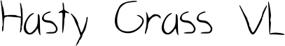 Hasty Grass VL Font
