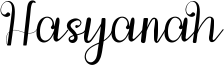 Hasyanah Font