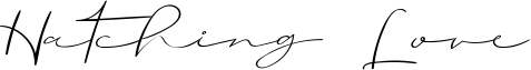 Hatching Love Font