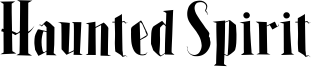 Haunted Spirit Font