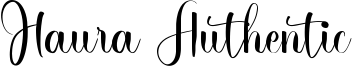 Haura Authentic Font