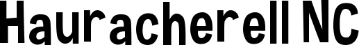 Hauracherell NC Font
