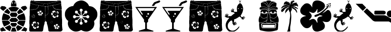 Hawaiian Icons Font