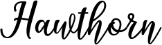 Hawthorn Font
