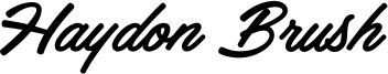 Haydon Brush Font