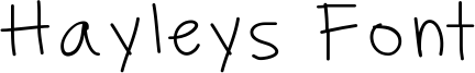 Hayleys Font Font