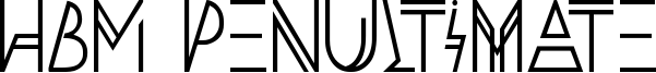 HBM Penultimate Font