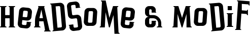 Headsome & Modif Font