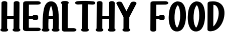 Healthy Food Font