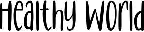 Healthy World Font