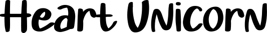 Heart Unicorn Font