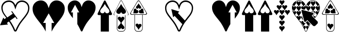 Hearts n Arrows Font
