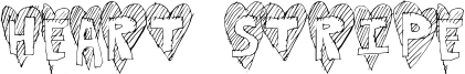 Heart Stripe Font