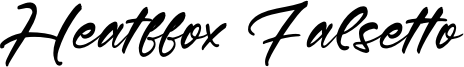 Heatffox Falsetto Font