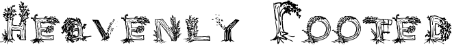 Heavenly Rooted Font
