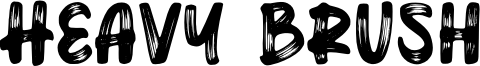 Heavy Brush Font