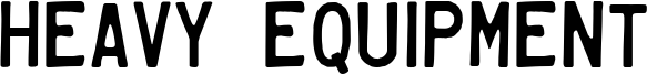 Heavy Equipment Font