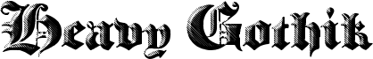 Heavy Gothik Font