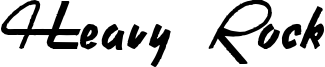 Heavy Rock Font