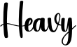Heavy Font