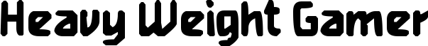 Heavy Weight Gamer Font