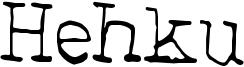 Hehku Font