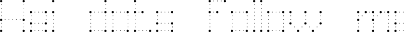 Hei dots follow me! Font