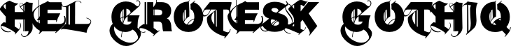Hel Grotesk Gothiq Font
