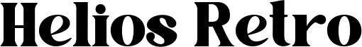Helios Retro Font