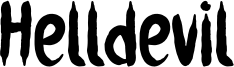 Helldevil Font