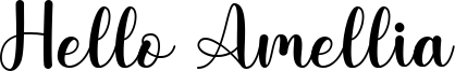 Hello Amellia Font