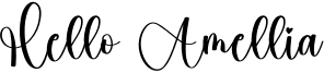 Hello Amellia Font