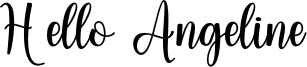Hello Angeline Font