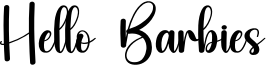 Hello  Barbies Font