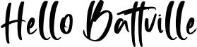 Hello Battville Font