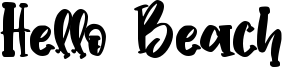 Hello Beach Font