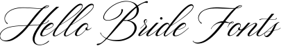 Hello Bride Fonts Font